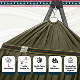 Tranquillo Uniki Canvas Hammock with Stand for Ultimate Relaxation