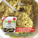 Gusto Etna, Pistachio Chocolate Bar Filling, 30% Pistachio, Pistachio Cream with Crispy Kataifi 2.2 lb (1kg)