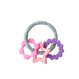 Babyjem Silicone Teether Toy Ring - Safe, BPA-Free, Dishwasher Safe Baby Teething Relief for Infants 3 Months+