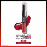 Loreal Paris Infaillible 2-in-1 Liquid Lipstick & Lip Balm - Long-Lasting 24 Hour Lip Color with Moisturizing Benefits