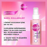 Elidor Ultra I_õltõ 100 I_õltõ Serum - Intense Shine Hair Serum for Dry, Damaged Hair - 3.04 fl oz