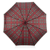 Eklips Burgundy Plaid Automatic Umbrella