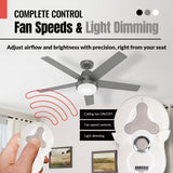Anderic Substitute for Hunter 99122 / IN2TX41 Ceiling Fan Remote Control [99122]
