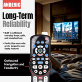 Anderic RRP265V5 Replacement 2-Device Universal Remote Control for Verizon FiOS Cable - P265v5 [RRP265V5]