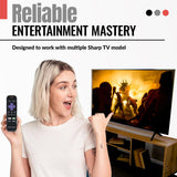 Sharp LC-RCRUDUS-20 Roku TV Remote Control | 2019, 2018 - LCRCRUDUS20