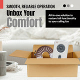 Anderic RH786R/RR787T-KIT Replacement Ceiling Fan Remote Control Kit for Casablanca and Others