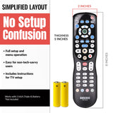 Anderic RRP265V5 Replacement 2-Device Universal Remote Control for Verizon FiOS Cable - P265v5 [RRP265V5]