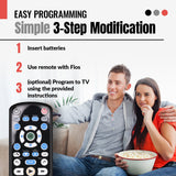 Anderic RRP265V5 Replacement 2-Device Universal Remote Control for Verizon FiOS Cable - P265v5 [RRP265V5]