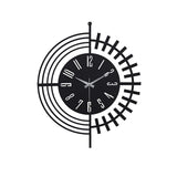 Muyika 41x41cm Metal Modern Wall Clock - Silent Sweep Mechanism, Modern Home Decor
