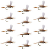 Hares Ear Parachute Classic Dry Fly - 12 Flies Hook Size 18