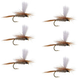 Hares Ear Parachute Classic Dry Fly - 6 Flies Hook Size 16