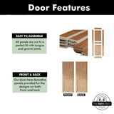 Patterned Single Door Barn Door Kit | Black Barn Door Hardware