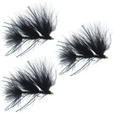 3 Pack Circus Peanut Envy Articulated Streamers Black - Size 6
