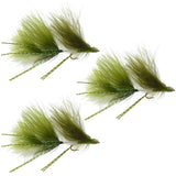 3 Pack Circus Peanut Envy Articulated Streamers Olive/White - Size 6
