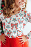 Peppermint Princess L/S Tutu Dress