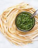 Garlic Scape and Hazelnut Pesto Sauce