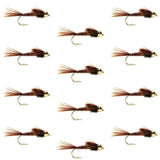 Bead Head Pheasant Tail Nymph 1 Dozen Fly Fishing Flies  Size 14