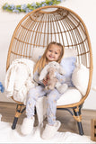Bunny Blossoms 2pc Bamboo Pajamas