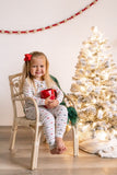 Tied with a Bow Christmas 2pc Henley Bamboo Pajamas