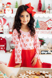 Pink Peppermint L/S Tutu Dress