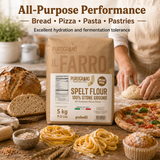 Polselli PuroGrano Spelt (Farro) Flour – 5kg (11 lb)