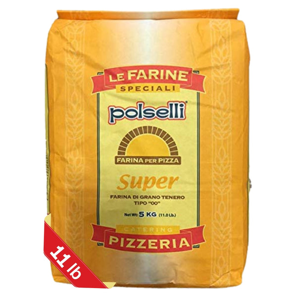Polselli, Super Tipo 00 Pizza Flour, 11 lb (5 kg)