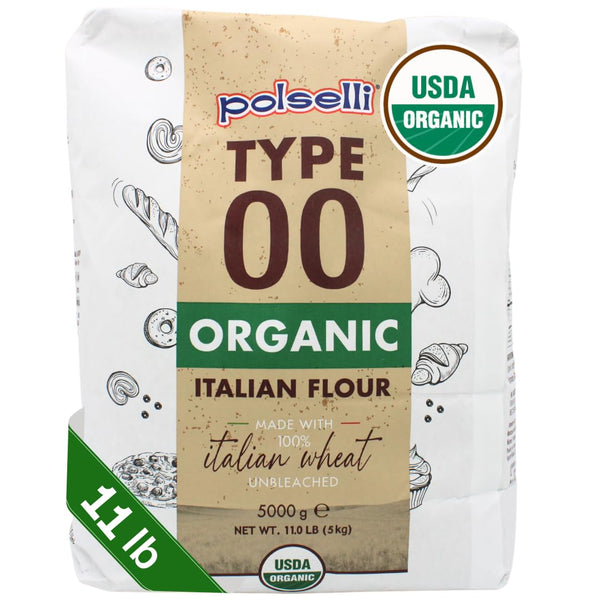 Polselli, Organic Tipo 00 Italian Flour – 5 kg (11 lb)