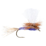 3 Pack Parachute Purple Haze Dry Fly - Size 14