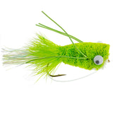 3 Pack Bass Popper Size 6 - Chartreuse Bass Bug With Weed Guard