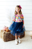 Preppy Patch L/S Tutu Dress