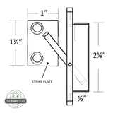 Barn Door Privacy Latch