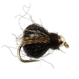 Bead Head LaFontaine Black Deep Sparkle Caddis Pupa - 12 Flies Size 16