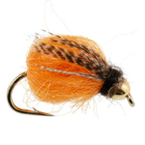 Bead Head LaFontaine Deep Sparkle October Caddis Pupa - 6 Flies Size 10