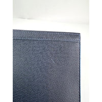 Louis Vuitton Pochette Voyage MM Taiga Dark Blue Leather Hand Bag Limited Edition
