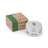 T-Brush Fluoride-Free Natural Mint Toothpaste Tablets: Vegan, SLS & Gluten-Free for Sensitive Gums & Travel - Eco-Friendly Whitening