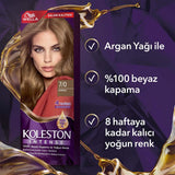 Wella Koleston Kumral Hair Dye: 100% Grey Coverage, Long Lasting Permanent Brown Hair Color with Argan Oil - At-Home Hair Color Kit