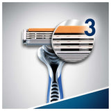 Gillette Blue3 Disposable Razor for Men - Smooth Shave, Comfortgel Technology, 3 Chrome-Coated Blades