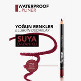 Flormar Waterproof Matte Lip Liner - Long Lasting, High Pigment Density