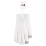 Eklips White Fleece Lined Gloves for Cozy Warmth