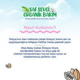 Wee Baby Organic Diaper Cream, 5.07 fl oz - Natural, Vegan, Dermatologically Tested Baby Care