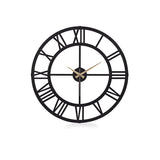Muyika 50x50cm Modern Metal Wall Clock - Silent Sweep Mechanism, Decorative Home Accent
