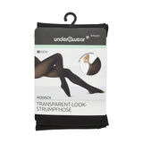 Underwear 80 Denier Sheer Look Tights in Black Size M