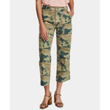 Free People Women's Green Camouflage Jeans