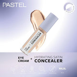 Pastel Makeup Eye Cream Concealer: Hydrating Satin Finish, Reduce Dark Circles, Brightening Under Eye Treatment - 61 Vanilla