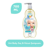 Uni Baby Natural Hypoallergenic Baby Shampoo & Body Wash - Gentle, Moisturizing, Dermatologically Tested - 23.69 fl oz