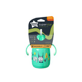 Tommee Tippee Baby Training Cup with Straw, 300ml Green Sippy Cup for Babies - Easy Drinking, Safe & Practical