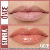 Maybelline Lifter Gloss: Hydrating Hyaluronic Acid Lip Gloss - Non-Sticky, Plumping Effect, Beautiful Amber Shade