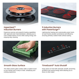 Rangaire 36" Induction Cooktop 5 Burners RCI361S