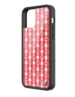 Gingham Hearts | Red iPhone Case