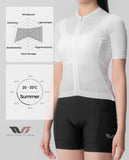 Women's TVI Solid Color Short-Sleeve Cycling Jersey